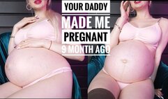 Your daddy made me pregnant 9 month ago, He fucks me always! Your cheating wife !