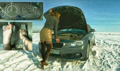 DOMINA KARINA PUNISHES BMW AND GETS ORGASM