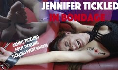 Jennifer tickled in bondage (1080p) - A model is tickled on her feet, belly, armpits and other spots by two other women while she is completely tied up