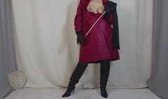 Disciple's day #1: Classy Leather Lady's leather outfit gets worshipped