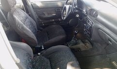 Roxan pumps pedals while driving his car (3)