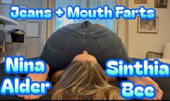Epic Jeans Mouth Farts with Nina Alder