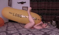 How Long Can You Do Me? Big GL Balloon Blow to pop & S2p!!! - HD mp4