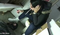 Toilet Slave !!! Spitting (brushing teeth) # SD MOBILE - Mistress Beh