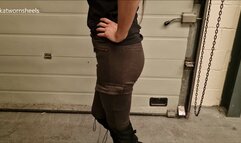 Kat Stomps All Over Dozens of Lampshades in her Dsquared2 Designer Boots