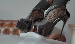 Teacher Sophia In Black High Heels Has Extra Ordinary Teaching Methods - Polish Language