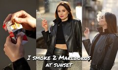 I smoke Marlboros at sunset
