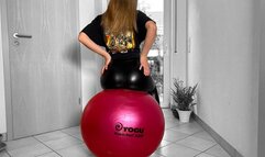 hot pink gymball destruction