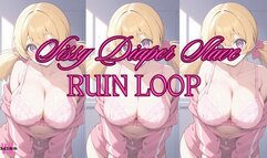 MP4 VERSION Sissy diaper slave ruin loop