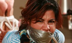 Sahrye is a FURIOUS Gag talking, Gag Bitching, Squirming FRUSTRATED, Sweaty Stinky Sock gagged Babysitter! RE EDIT 2024