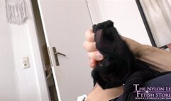 Caught with pantyhose and get footjob HD-MP4