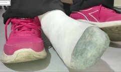 Mila1_Fox stinky wet socks and feet 2 day worn