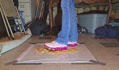 Pink shoe food crush
