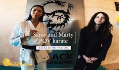 Samy and Marty POV karate kicks domination