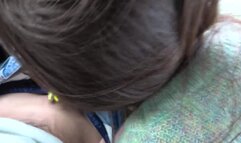 She always suck my cock when we are going on a trip