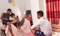 Wife’s Wild Threesome with Husband & Brother-in-Law