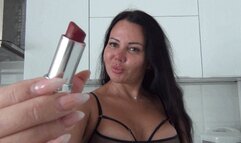 LIPS TO GLASS with lipstick 2b