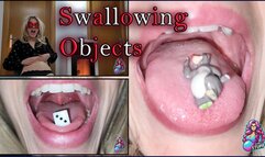 Woman Swallowing objects