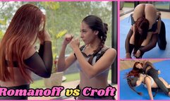 Arias Romanoff battles Mishelle Croft - the cousins of Natasha and Lara