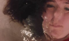 mermaid crossed eyes and tongue out