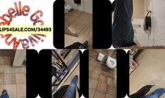 ASMR travels into 2 public bathrooms and the house of mirrors reflective ASMR