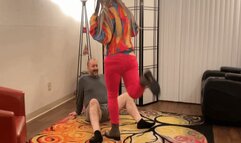 Cruel Wife Kicks & Tramples His Useless Balls
