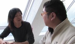 GangAsia - Adorable Japanese maid moans while a bunch o