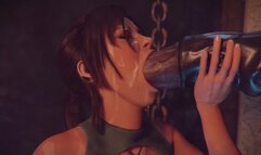 The Gatekeeper- Chapter 3 (The gate) part 3 - Lara Croft with a big cock monster by Wildeer Studio