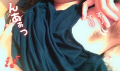 Can you guess what she is doing now? Japanese amateur with hairy armpits [homemade].