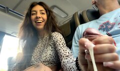 Public Cock Jerking Off On A Bus Full Of People - Made Him Cum Hard By Hand! - Cock Flashing