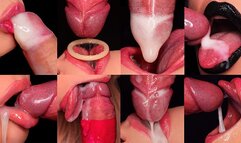 HOTTEST CUM in MOUTH COMPILATION - BEST CUMSHOTS CLOSE UP - SweetheartKiss - Try Not CUM! BLOWJOB