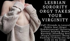 F4F | ASMR Audio Porn for women | Sorority Sisters take your virginity in ritualistic fashion | FtL