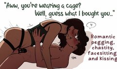 Anniversary Double Surprise | Pegging, Chastity, and Facesitting