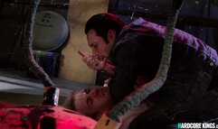 Busty in skimpy lingerie anal fucked