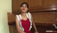 Monger In Asia - Sexy, big breasted thai maid gets crea