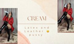 cream in pussy leather and latex