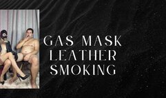 gas mask leather smoking