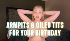 Armpits and Oiled Tits for Your Birthday featuring Sensual Lala