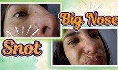 Pov Big Nose Blowing like a trumpet, coughing and snot!