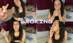 SMOKING SEDUCTION: RELAXING WITH AN ARMED CIGARETTE