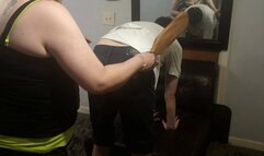 Chase paddled by step mom