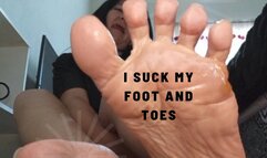 I suck my foot and toes