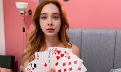 Card trick: guess all the cards and fuck your stepsister!