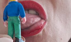 I'll play with your tiny body in my mouth till you cum and then I'll swallow you 4 T