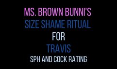 Ms Brown Bunnis Size Shame Ritual For Travis SPH and Cock Rating Cam Session 7
