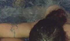 Having fun and pleasure with her