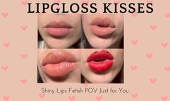 Lipgloss Kisses – Shiny Lips Fetish POV Just for You