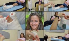 Amirah SLWC with Toe Spica Relief At the Doctor's Office with Foot Play (in HD 1920X1080)