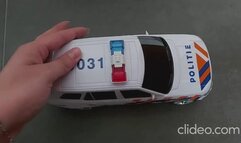 trample and crush toy rc police car witch sexy Oleanora