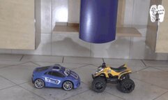 Two Cars under heeled Boots